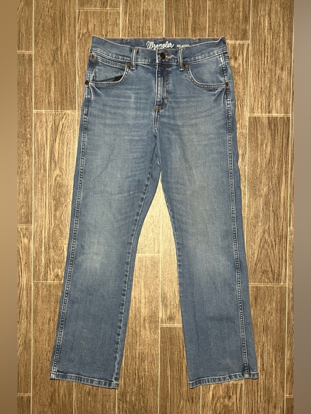Wrangler Retro Relaxed Boot Jeans Men’s 30x30 Blue Stretch Denim